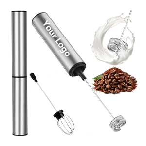 Espumador de Leche Eléctrico Portátil de Acero Inoxidable con Carga USB, Batidor de Café, Espumador de Leche Automático - Product Image 1