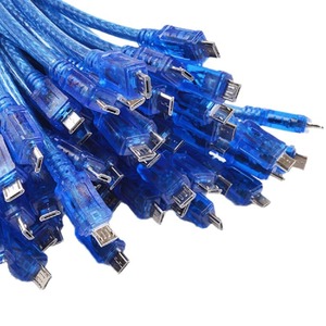 Transparent Blue 0.3m <b>USB</b> <b>2.0</b> To Micro <b>Usb</b> Data Cable For Android Phone Charging - Product Image 5