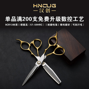 Hairdressing Scissors Set 6 Inch 9cr13 Stainless Steel Thinning Shears Professional Hair Cutting Tools - Product Image 2
