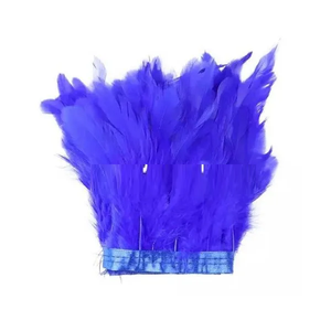 Ribete de Encaje con Plumas de Pollo Naturales, Ecológico, Ligero, Hecho a Mano para Costura Decorativa, Manualidades, Diseño de Vestidos de Moda - Product Image 5
