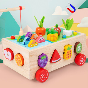 2025 juego educativo de corte de frutas de pesca con cuentas para niños 7 en 1 juguete de madera multifuncional para niñas de <span class=keywords><strong>5</strong></span> a 7 <span class=keywords><strong>años</strong></span> - Product Image 1
