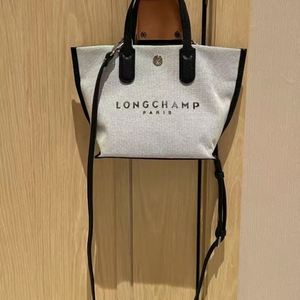 Paris Style <b>Canvas</b> <b>Tote</b> Bag with Leather Handle, Large Capacity Casual Shoulder Bag for Women - Product Image 2