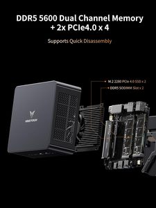 Aggloméré MINISFORUM UM890 Pro Mini PC Amd 9 8945hs AMD Radeo 780M (Graphiques 2800MHz) 9 8945HS Performance Puissante - Product Image 4