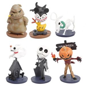 Decor Wholesale - Juego de 10 Figuras de Acción Miniatura de Jack Skellington de Pesadilla Antes de Navidad, Juego de Juguetes Coleccionables para Decoración de Fiestas - Product Image 3