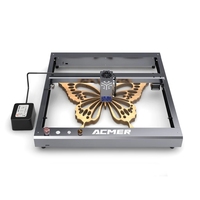 Grabador y Cortador Láser de CO2 ACMER P2 10W/20W/33W, Precisión de 0.01mm, Gran Área de Trabajo de 420x400mm, Compatible con Madera, Papel, Piedra, MDF, DST/DXF