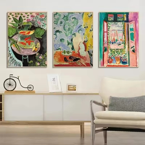 <span class=keywords><strong>Obras</strong></span> famosas de Henri <span class=keywords><strong>Matisse</strong></span> en carteles de lienzo Vintage pinturas de paisaje de colores abstractos para sala de estar decoración del hogar murales - Product Image 3