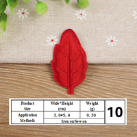 Patchs brodés Feuille d'érable thermocollants pour réparation de vêtements, doudounes et patchs décoratifs pour linge d'hôtel