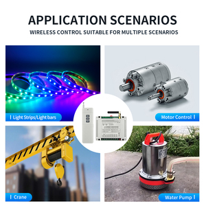 Chất lượng cao 433Mhz/315Mhz/868MHz không dây công nghiệp điều khiển từ xa 2 kênh điện DC12-48V AC100-380V Mã học tập - Product Image 6