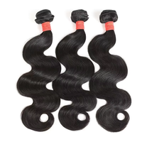 Натуральные бразильские волосы Human Wave Bundles Body Wave Remy Virgin, 100% необработанные, натуральный цвет, 8-34 дюйма, машинная двойная вязка, без примесей
