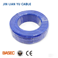 Fil électrique en cuivre toronné 24 AWG, isolé PVC H07V-U/H07V-R 450/750V BASEC ROHS, câble de construction 1,5 mm en bobine