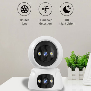 Ống kính kép thông minh 360 độ CMOS cảm biến an ninh di động giám sát từ xa <span class=keywords><strong>Camera</strong></span> nhà cho vật nuôi/bé - Product Image 1