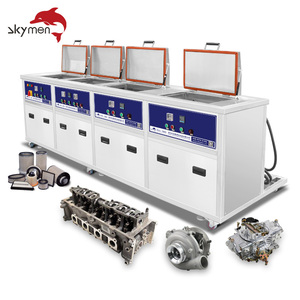 Skymen oem odm תעשייתי מנקה ארבעה טנקים מכונת ניקוי קולי עבור חלקי מתכת מנוע אוטומטי חלקים dpf בלוק - Product Image 6