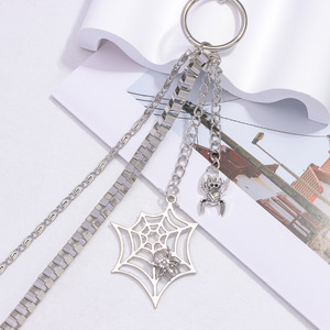 Cadena de cintura metálica con diseño de telaraña, aleación de zinc, doble anillo, estilo hip hop, accesorio de moda para Halloween, cadena corporal de estilo urbano para mujer - Product Image 4
