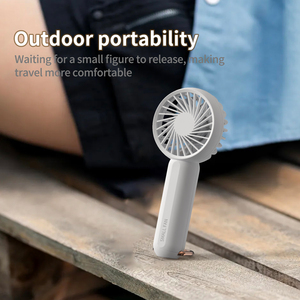 Mini ventilateur portatif rechargeable par USB, pliable, haute puissance avec mousqueton – Vente en gros - Product Image 5