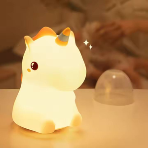 Decorazione della stanza creativa di vendita calda ha condotto la luce notturna ricaricabile USB del fumetto lampada da scuola materna animale carina lampada da notte per camera da letto utilizzata - Product Image 6