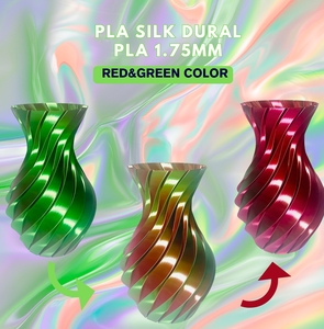 Filamento PLA Tricolor de Seda OEM de Fábrica, 1.75mm, Brillante, Multicolor, Bajo MOQ, Embalaje Personalizado, Consumibles para Impresión FDM - Product Image 5