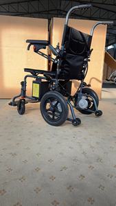 Silla de ruedas eléctrica ultraligera de material de acero con batería de litio y andador plegable de bajo precio para adultos - Product Image 4