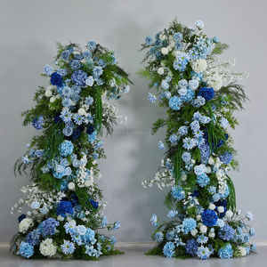 Vente en gros : Composition florale artificielle Monet, arche en <span class=keywords><strong>fleurs</strong></span>, verdure en soie pour décoration de fond de mariage et de fête - Product Image 5