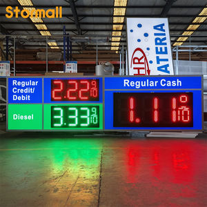 Pylône publicitaire LED extérieur IP65 personnalisé pour station-service avec affichage des prix du carburant et signalisation directionnelle - Product Image 2