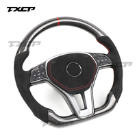 Volant sport en fibre de carbone LED TXCP pour Mercedes Classe C W204/W212/W218/W207 SLK CLK A35/A45 S63 C43 E53 E63