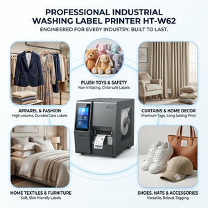 Impresora Industrial de Etiquetas de Cuidado de la Ropa de 600 DPI, Máquina de Etiquetas Textiles de Doble Cara para Etiquetas de Ropa y Calzado - Product Image 4