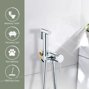 Ensemble de pulvérisateur de bidet chaud et froid de haute qualité <span class=keywords><strong>Kit</strong></span> de douche de toilette de salle de bain avec mitigeur et tuyau en laiton massif - Product Image 6