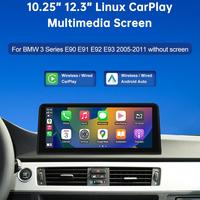 Radio para Auto de 10.25 Pulgadas para BMW Serie 3 E90 E91 E92 E93 2006-2011, Sistema Linux, Estéreo para Auto, Navegación GPS, Reproductor de DVD, IPS, Carplay