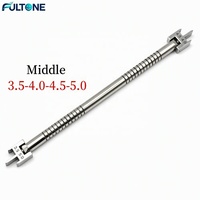 Jauge de positionnement pour brackets orthodontiques en acier inoxydable Fultone Dental, jauge de hauteur de bracket S/M/L 1PC