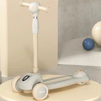 Fabricants de trottinettes pliantes à 3 roues 3 en 1 pour enfants avec hauteur réglable