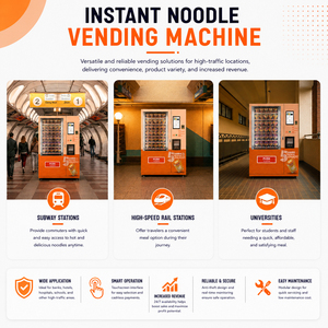 Máquinas Expendedoras de Sopa de Fideos Instantáneos de Autoservicio 24H, Kiosco con Pantalla Táctil de 15.6 Pulgadas, Máquinas Expendedoras de Fideos Raman para Mercado - Product Image 6