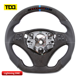 Volant sport en carbone TDD LED pour BMW E90 E91 E92 E93 M3 E82 E88 E87, volant personnalisé en fibre de carbone véritable - Product Image 4