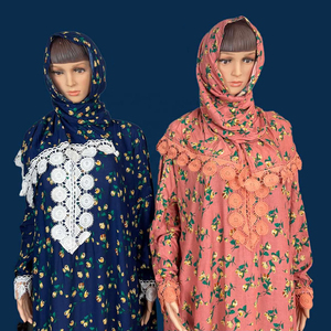 Vêtements de prière islamiques de choix en gros, robe abaya en rayonne <span class=keywords><strong>pour</strong></span> filles musulmanes <span class=keywords><strong>pour</strong></span> la prière avec un foulard, thobe abaya - Product Image 4