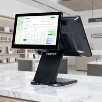 Популярная POS-система для Windows с сенсорным экраном 15,6 дюйма (одинарный/двойной экран) для ресторанов и розничной торговли
