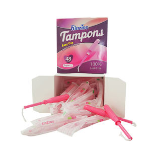 100% Tampons En Coton Biologique Avec Tampon Applikateur En Plastique Sans Bpa - Product Image 1