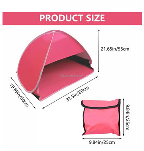 Protector solar al aire libre automático de apertura rápida bebé playa sombrilla niños tienda a prueba de viento calor sombra protección solar reposacabezas tienda - Product Image 4