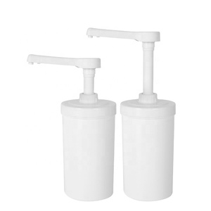 Food Grade <span class=keywords><strong>Plastica</strong></span> Pompa Dispenser di 1 Litro Contenitore Con Non-rimovibile Salsa Pompa Di 10ml 15ml 20ml 30ml Dosaggio UKS30 - Product Image 1