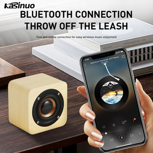SHENZHEN regalo transfronterizo LOGO retro precio de fábrica El nuevo Q10 mini altavoz de madera Blue tooth portátil pequeño ESTÉREO - Product Image 5