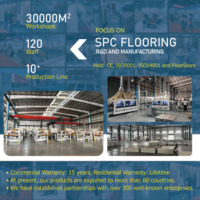 Facile à installer Imperméable Résistant au feu Click Plank Insonorisé SPC Flooring pour la décoration intérieure