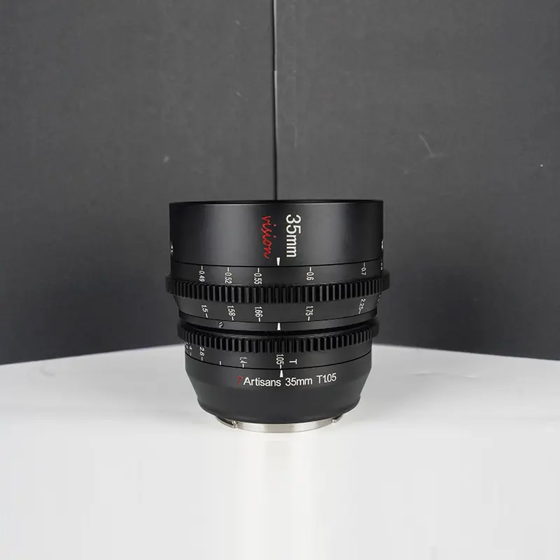 7ช่างฝีมือ35มม. T1.05โฟกัสด้วยตนเองรูรับแสงขนาดใหญ่มองเห็นเลนส์ภาพยนตร์สำหรับ E/R/L/FX/M43เข้ากันได้กับกล้อง Sony E-Mount