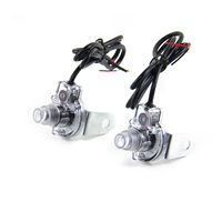 Lampe de projection LED 12V haute luminosité avec flèche, clignotant de moto, jaune avec projection de flèche, feu de signalisation d'avertissement
