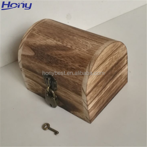 Trang Trí Gỗ Kho Báu Ngực Đồ Chơi Hộp Lưu Trữ Với Nắp Có Bản Lề Chất Lượng Cao Handmade Cướp Biển Thân Cây Đính Hộp Lưu Niệm Đồ Trang Sức - Product Image 4