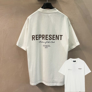 T-shirt Vintage Oversize da Uomo in Cotone 180g, Maglietta a Maniche Corte Stile High-Street con Motivo Squalo della <span class=keywords><strong>Serie</strong></span> Club - Product Image 2