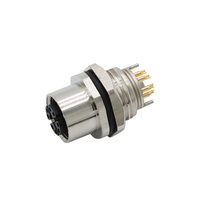 Connecteurs M12 à Code A, Vente Directe Usine, Connecteur Circulaire Blindé EMC IP67 Étanche pour Équipement M Socket