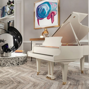 <b>White</b> Baby Grand <b>Piano</b> 5 Foot Polished Mechanical Advanced Professional for Home Automatic Playing 160/170/18 - Product Image 4