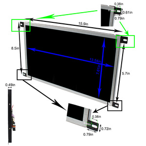 1920x1080 Monitor portatile portatile con scheda Lcd Usb Monitor da gioco completo ad alta luminosità 1000Nits 15.6 pollici Bus Monitor Lcd - Product Image 5