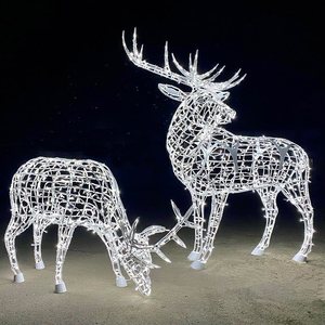 Giant Reindeer Sculpture LED Motif Light for Decoration Christmas Outdoor Festival Luminous <strong>Lamp</strong> Factory Direct - Product Image 5