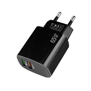 65W personalizado GaN PD 45W QC 20W 2-en-1 LED adaptador de cargador multifuncional de 2 en 1 | Tipo-<span class=keywords><strong>C</strong></span> de carga rápida - Product Image 1