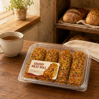 Étiquette alimentaire en vinyle imperméable et résistant à l'huile, autocollant personnalisé pour boulangerie, idéal pour les emballages de viande, de pâtisserie et de pains.