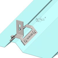 ARTSIGN SUS304 Acier inoxydable – Fixation de toit solaire sans perforation, support PV réglable pour toiture métallique trapézoïdale