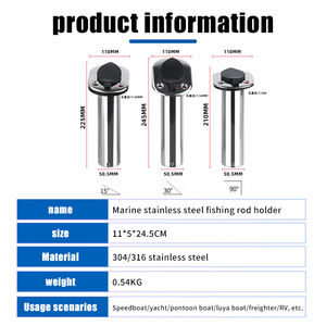 Soporte para Caña de Pescar de Acero Inoxidable, Anticorrosión, Resistente a la Oxidación, para Yates, Accesorios Marinos - Product Image 6